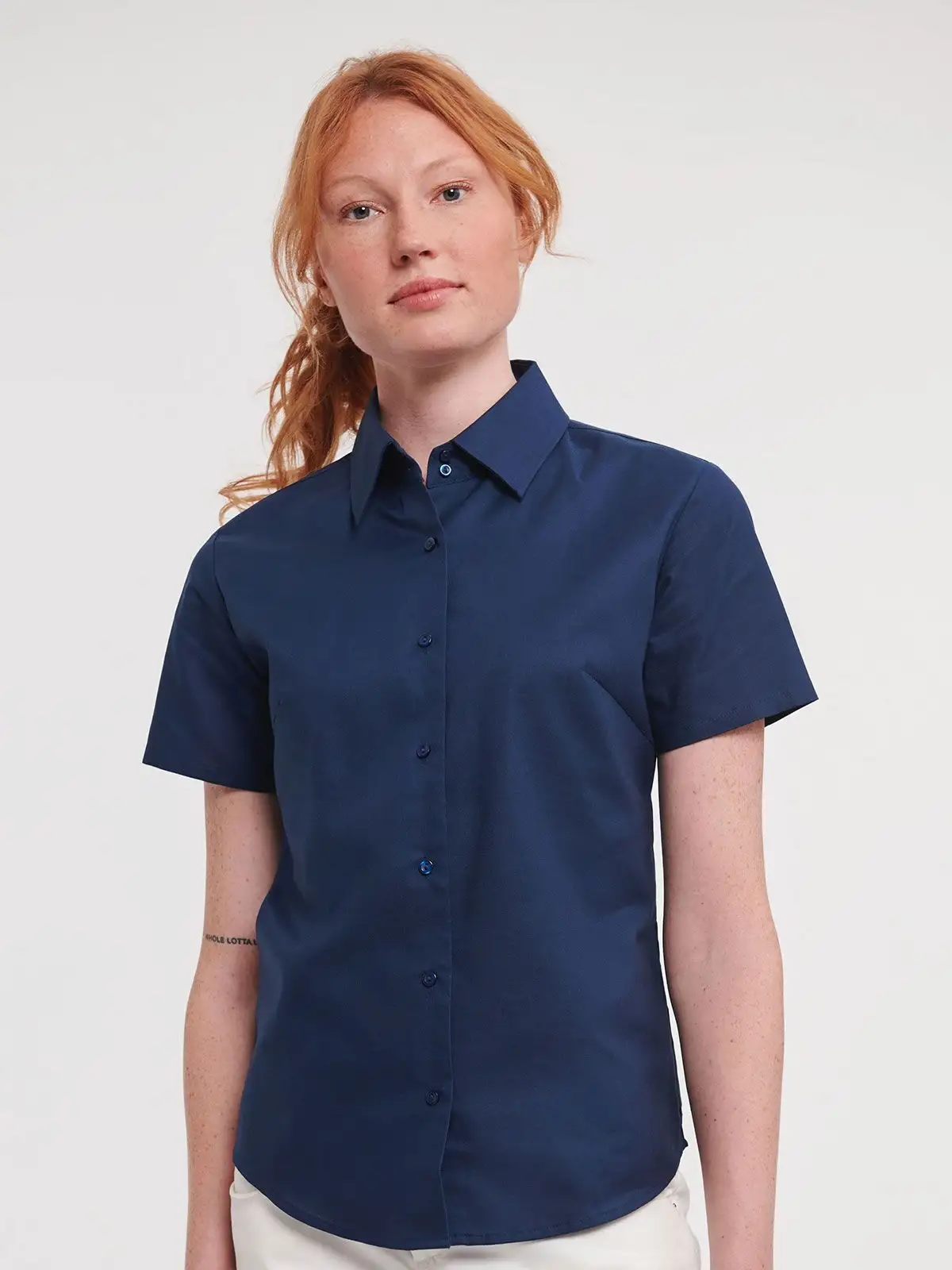 Ladies' Short Sleeve Easy Care Oxford Shirt - dettaglio 3