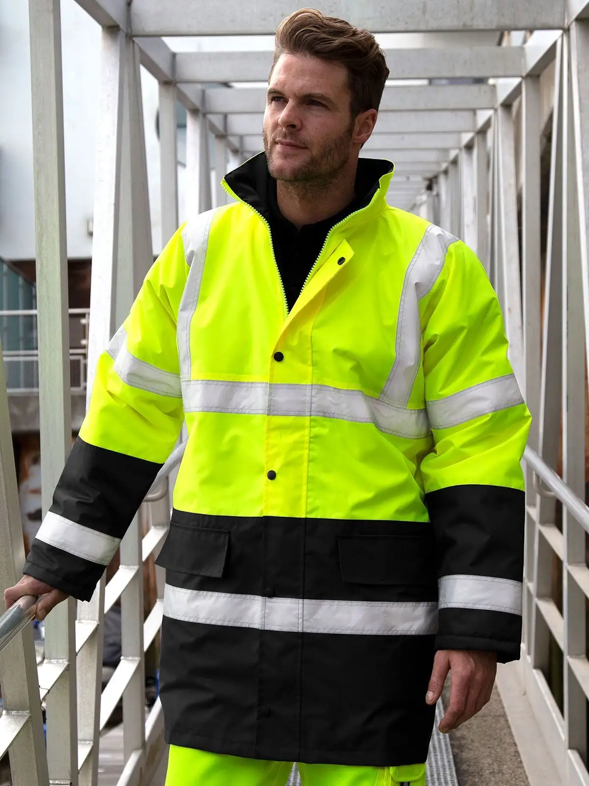 Motorway 2-Tone Safety Coat - dettaglio 3